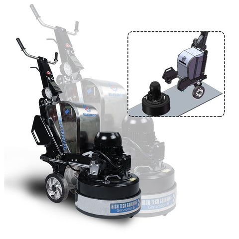 HTG-550 floor grinder front angle

Planetary concrete grinder industrial use

HTG grinder with dust shroud and handles

Concrete floor polishing machine

Three-head floor surface grinder HTG-550