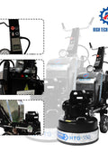 HTG-550 floor grinder front angle

Planetary concrete grinder industrial use

HTG grinder with dust shroud and handles

Concrete floor polishing machine

Three-head floor surface grinder HTG-550