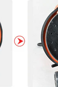 Walk-behind floor cleaning and polishing machine with black pad

Top view of floor buffer with integrated water tank

Aluminum pad drive for commercial polisher

Control panel and handle for walk-behind operation

Cleaning accessories included with machine