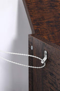 Walnut 8-tier vertical bookshelf with tree-like design

Angled Close-Up: Close-up view of wooden shelf layers and grain texture

Full Shelf with Books: Bookcase filled with books in a home setting

Shelf in Living Room: Walnut bookcase placed in a modern living room

Shelf in Bedroom: Compact wooden bookcase next to bed and décor items