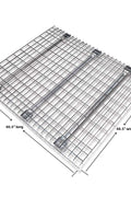 Wire Decking Panel – Top View with Waterfall Edge

Heavy-Duty Mesh Panel for Racking – Angle View

Pallet Rack Decking Panels – Stacked Display

