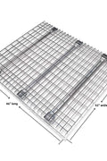 Wire Decking Panel – Top View with Waterfall Edge

Heavy-Duty Mesh Panel for Racking – Angle View

Pallet Rack Decking Panels – Stacked Display

