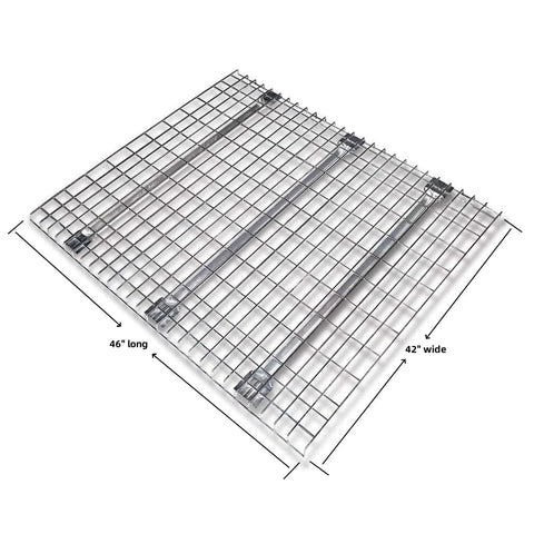 Wire Decking Panel – Top View with Waterfall Edge

Heavy-Duty Mesh Panel for Racking – Angle View

Pallet Rack Decking Panels – Stacked Display

