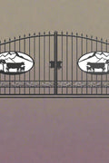 Wrought Iron Black Driveway Gate Set

Decorative Iron Entry Gates for Farm and Ranch

Durable Wrought Iron Gates – Deer Design

Heavy-Duty Black Iron Gates for Estate Entrance

Tree of Life Wrought Iron Entry Gate Design