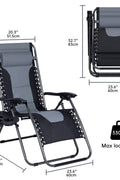 XL Padded Zero Gravity Recliner Chair – Front View

Heavy-Duty Folding Outdoor Lounger – 350 lbs Capacity

Recliner Chair Fully Extended – Oversized Comfort

Folded XL Reclining Chair – Easy Storage

Side Profile of Padded Zero Gravity Chair – Steel Frame

Outdoor Lounge Chair with Cushioned Headrest – Gray