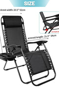 Zero Gravity Recliner Chair – Black Outdoor Folding Seat

Foldable Recliner Chair for Camping & Patios

Side View of Adjustable Outdoor Lounge Chair

Reclining Position Display – Zero Gravity Outdoor Chair

Compact Folded Recliner Chair – Easy to Transport

Weather-Resistant Mesh Lounge Chair – Zero Gravity Design