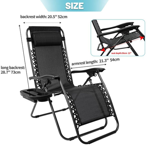 Zero Gravity Recliner Chair – Black Outdoor Folding Seat

Foldable Recliner Chair for Camping & Patios

Side View of Adjustable Outdoor Lounge Chair

Reclining Position Display – Zero Gravity Outdoor Chair

Compact Folded Recliner Chair – Easy to Transport

Weather-Resistant Mesh Lounge Chair – Zero Gravity Design