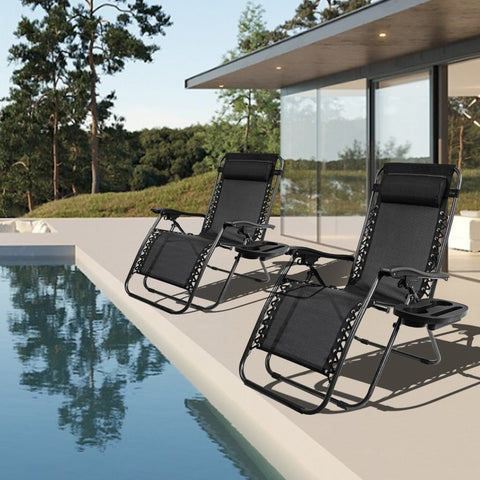 Zero Gravity Recliner Chair – Black Outdoor Folding Seat

Foldable Recliner Chair for Camping & Patios

Side View of Adjustable Outdoor Lounge Chair

Reclining Position Display – Zero Gravity Outdoor Chair

Compact Folded Recliner Chair – Easy to Transport

Weather-Resistant Mesh Lounge Chair – Zero Gravity Design