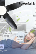 New ZY996 42" Smart LED Ceiling Fan – Modern Black with Remote & APP Control ZY996 - with | Sold by Uncle Wiener's Wholesale