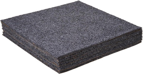 Nexus Self Adhesive 12 - Inch Carpet Floor Tiles, 12 Tiles - 12" x 12", Smoke Grey - Peel & Stick, DIY Flooring for Kitchen, Dining Room, Bedrooms & Bathrooms by Achim Home Decor - with | Sold by Uncle Wiener's Wholesale