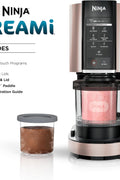 Ninja CREAMi Ice Cream Maker, for Gelato, Mix - ins, Milkshakes, Sorbet, Smoothie Bowls & More, 7 One - Touch Programs, with (2) Pint Containers & Lids, NC301CRG, Rose Gold (Canadian Version) - with | Sold by Uncle Wiener's Wholesale