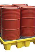 Oil Spill Containment Tray Pallet – Leak - Proof Barrel Storage Solution (SKU 216458) - with | Sold by Uncle Wiener's Wholesale