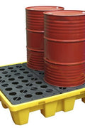 Oil Spill Containment Tray Pallet – Leak - Proof Barrel Storage Solution (SKU 216458) - with | Sold by Uncle Wiener's Wholesale