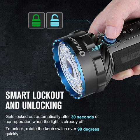 OLIGHT Marauder 2 Ultra Bright Rechargeable 14,000 - Lumen Flashlight – 800m Spotlight & 12 - LED Floodlight Combo - with | Sold by Uncle Wiener's Wholesale