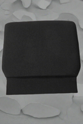 padded-gray-church-chair-seat-top-view