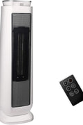 PELONIS 23” Oscillating Ceramic Tower Space Heater with Remote & Thermostat, Electric Energy Efficient Floor Heater for Indoor Use Large Room Safe with Timer, ECO Mode, 1500W, White - with | Sold by Uncle Wiener's Wholesale