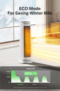 PELONIS Up to 1500 - Watt Ceramic Tower Indoor Electric Space Heater with Thermostat and Remote Included - with Color/Finish Family: White | Sold by Uncle Wiener's Wholesale
