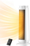 PELONIS Up to 1500 - Watt Ceramic Tower Indoor Electric Space Heater with Thermostat and Remote Included - with Color/Finish Family: White | Sold by Uncle Wiener's Wholesale