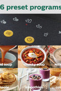 Philips Viva Collection SoupMaker, 1.2 L, Makes 2 - 4 servings, 6 Pre - set Programs, SoupPro Technology, Soup in Less than 18 Minutes, Eeasy Clean, Recipe Book, Black and Stainless Steel (HR2204/70) - with | Sold by Uncle Wiener's Wholesale
