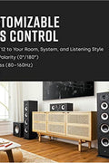 Polk Monitor XT12 Powered Sub Woofer dynamique équilibré 30,5 cm et amplificateur de classe A/B 100 W, armoire MDF à faible résonance et grille amovible, compatible Dolby Atmos et DTS:X, noir nuit - with | Sold by Uncle Wiener's Wholesale