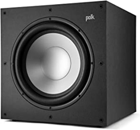 Polk Monitor XT12 Powered Sub Woofer dynamique équilibré 30,5 cm et amplificateur de classe A/B 100 W, armoire MDF à faible résonance et grille amovible, compatible Dolby Atmos et DTS:X, noir nuit - with | Sold by Uncle Wiener's Wholesale