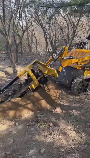 “T380 compact skid steer loader with rubber tracks”

“T460 mini tracked loader for landscaping and excavation”

“Heavy-duty skid steer with universal quick attach plate”

“Tracked compact construction loader in yellow”