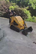 “T380 compact skid steer loader with rubber tracks”

“T460 mini tracked loader for landscaping and excavation”

“Heavy-duty skid steer with universal quick attach plate”

“Tracked compact construction loader in yellow”