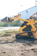 “T380 compact skid steer loader with rubber tracks”

“T460 mini tracked loader for landscaping and excavation”

“Heavy-duty skid steer with universal quick attach plate”

“Tracked compact construction loader in yellow”