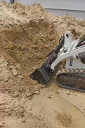 “T380 compact skid steer loader with rubber tracks”

“T460 mini tracked loader for landscaping and excavation”

“Heavy-duty skid steer with universal quick attach plate”

“Tracked compact construction loader in yellow”