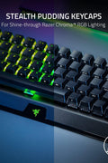 Razer BlackWidow V3 Mini HyperSpeed 65% Wireless Mechanical Gaming Keyboard: Yellow Mechanical Switches Linear & Silent - Phantom Pudding Keycaps - Chroma RGB - Up to 200 Hr Battery - Snap Tap - with Yellow Switches - Linear & Silent | Sold by Uncle Wiener's Wholesale
