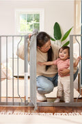 Regalo Easy Step Baby Safety Gate – 30-Inch Tall Metal Walk-Through Gate for Doorways”

Side View: “Regalo 30-Inch Baby Gate with Secure Latch and Metal Frame”

Walk-Through: “Easy Step Gate Walk-Through Design with One-Touch Release”

Installation View: “Pressure-Mounted Baby Gate Installed in Hallway