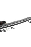 Rough Country 30" Curved Chrome Series Single Row CREE LED Light Bar - 72730 - with Black | Sold by Uncle Wiener's Wholesale
