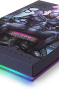Seagate King of Wakanda SE FireCuda External HDD 2TB - USB 3.2, customizable RGB LED Magenta (STLX2000400) - with King of Wakanda | Sold by Uncle Wiener's Wholesale