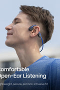 SHOKZ OpenMove - Open - Ear Bluetooth Sport Headphones, Bone Conduction Wireless Earphones, Sweatproof for Running and Workouts, with Sticker Pack(Blue) - with | Sold by Uncle Wiener's Wholesale