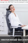 Snailax Massage Seat Cushion, Back Massage Chair Pad with Heat, Full Back and Thighs Massage with 10 Vibration Massage Motors, 2 Heat Levels, Christmas Gifts for men - with | Sold by Uncle Wiener's Wholesale