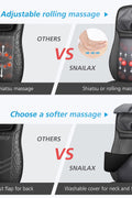 SNAILAX Shiatsu Back Massager with Heat, Deep Kneading Full Back Kneading Rolling Massage, Neck Back Massager Cushion, Gifts for Men Women - with | Sold by Uncle Wiener's Wholesale