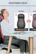 SNAILAX Shiatsu Back Massager with Heat, Deep Kneading Full Back Kneading Rolling Massage, Neck Back Massager Cushion, Gifts for Men Women - with | Sold by Uncle Wiener's Wholesale