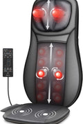 SNAILAX Shiatsu Back Massager with Heat, Deep Kneading Full Back Kneading Rolling Massage, Neck Back Massager Cushion, Gifts for Men Women - with | Sold by Uncle Wiener's Wholesale