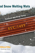 Snow Melting Stair Mat 10x30 FT – Heated Rubber Ice Melt Mat for Stairs, Walkways, &amp; Entrances &nbsp;Model SMM01030 - with | Sold by Uncle Wiener's Wholesale