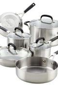 Stainless Steel, 10 - Piece, Stainless Steel Cookware Set - with | Sold by Uncle Wiener's Wholesale