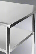 Stainless steel commercial prep table with undershelf

NSF-certified food prep workstation

Adjustable kitchen prep table for restaurants