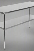 Stainless steel commercial prep table with undershelf

NSF-certified food prep workstation

Adjustable kitchen prep table for restaurants