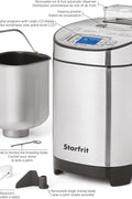 Starfrit Electric Bread Maker - 2lb Loafs - Non - Stick Removable Pan - Automatic Nut Dispenser - 13 Preset Programs - 550W - with | Sold by Uncle Wiener's Wholesale