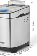 Starfrit Electric Bread Maker - 2lb Loafs - Non - Stick Removable Pan - Automatic Nut Dispenser - 13 Preset Programs - 550W - with | Sold by Uncle Wiener's Wholesale