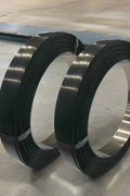 Industrial steel banding strapping coil – black finish

Side view of steel strapping roll

Bulk skid of 12 coils for high-volume strapping