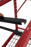 Steel Garage Storage Rack – 3, 4, 5 - Tier Heavy - Duty Industrial Shelving Units - Garage & Industrial Shelving Units with 3 Layer Red Racking 72" W x 24" D x 72" H | Sold by Uncle Wiener's Wholesale