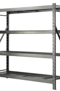 Steel Garage Storage Rack – 3, 4, 5 - Tier Heavy - Duty Industrial Shelving Units - Garage & Industrial Shelving Units with 4 Layer Gray Heavy Duty 77" W x 24" D x 78" H CR4195D | Sold by Uncle Wiener's Wholesale