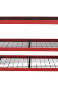 Steel Garage Storage Rack – 3, 4, 5 - Tier Heavy - Duty Industrial Shelving Units - Garage & Industrial Shelving Units with 5 Layer Red Racking 90" W x 24" D x 90" H | Sold by Uncle Wiener's Wholesale