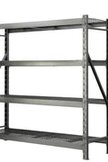 Steel Garage Storage Rack – 3, 4, 5 - Tier Heavy - Duty Industrial Shelving Units - Garage & Industrial Shelving Units with 4 Layer Gray Heavy Duty 77" W x 24" D x 78" H CR4195D | Sold by Uncle Wiener's Wholesale