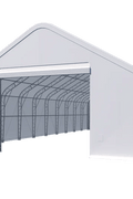 Storage Building Tarp Replacements – Heavy - Duty PE & PVC Cover Options - with 40x60x23 Main Cover All White 26.5 oz PVC 750 GSM 258361 | Sold by Uncle Wiener's Wholesale